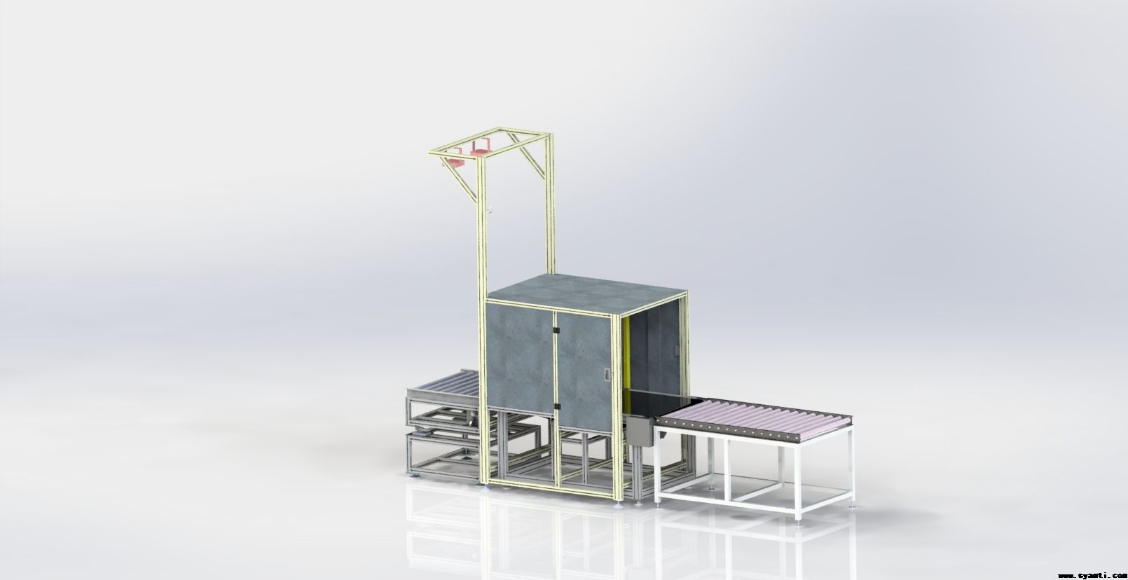 跨境物流扫码测重量方拍照一体机研制